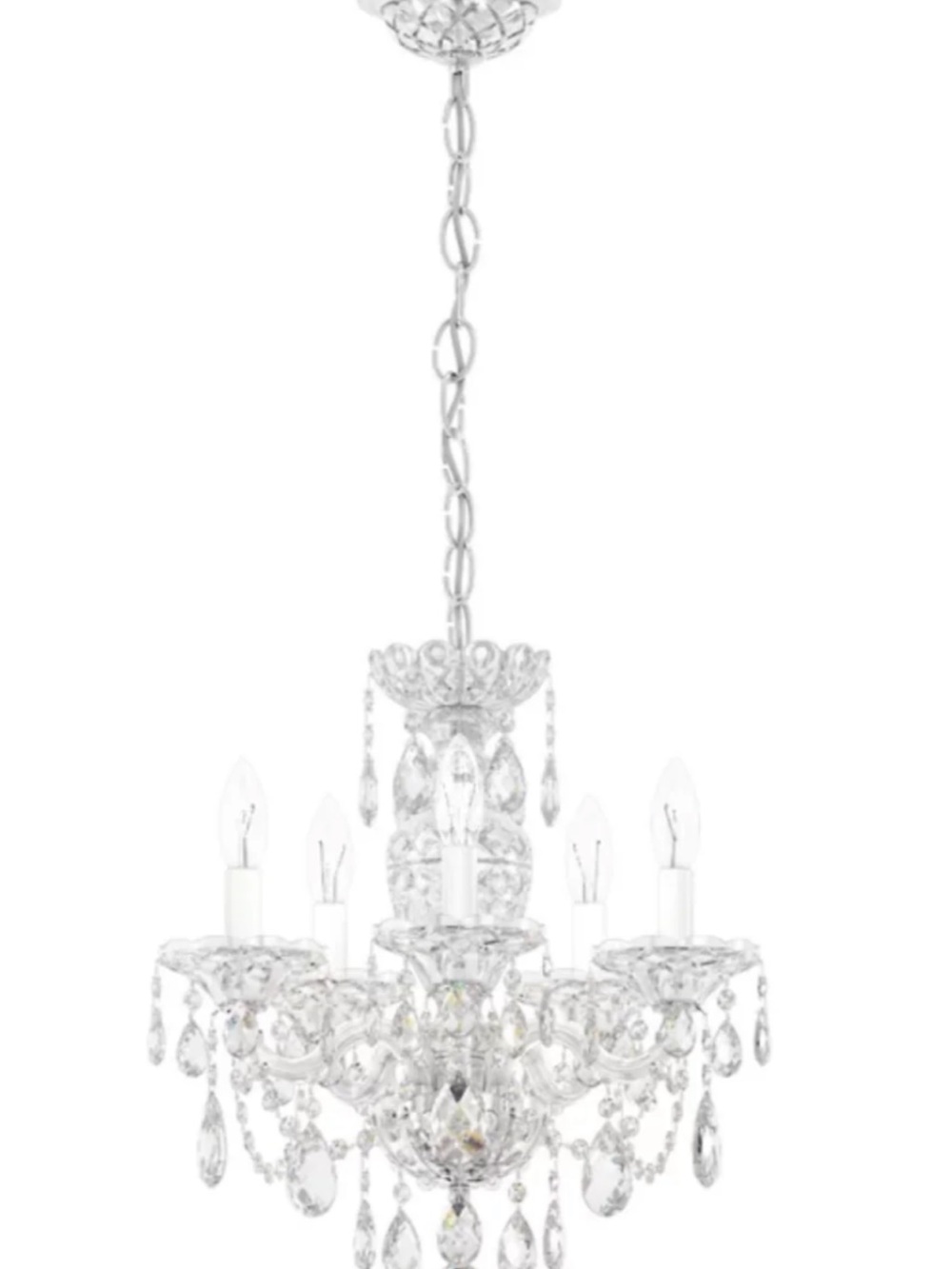 Schonbek Sterling 5 Light 16” Crystal Chandelier
